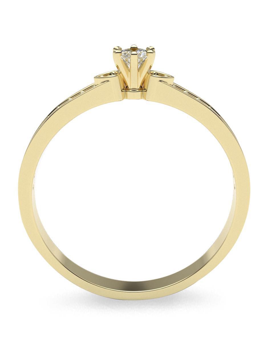 Anillo de compromiso 14 k diamante 3