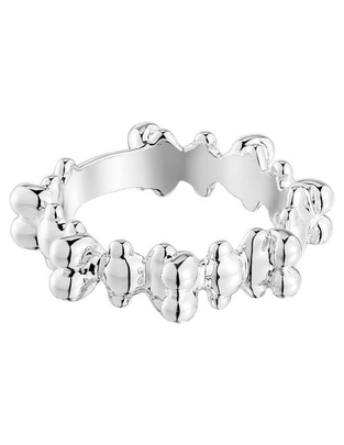 Anillo redondo Bold Bear P 925 de plata brillante Anillo redondo Bold Bear P 925 de plata brillante