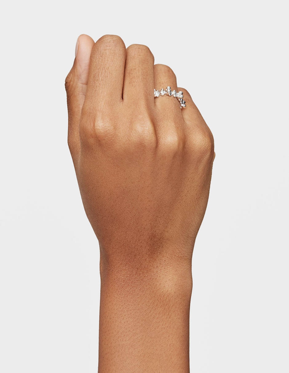 Anillo redondo Bold Bear P 925 de plata brillante 3