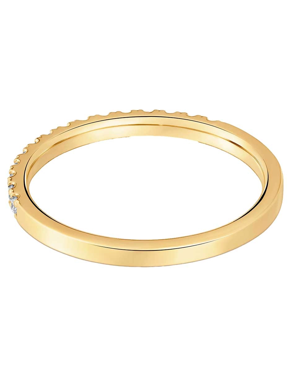 Anillo redondo Les Classiques de oro amarillo diamante brillante 5