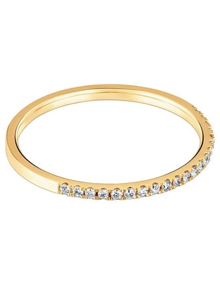 Anillo redondo Les Classiques de oro amarillo diamante brillante