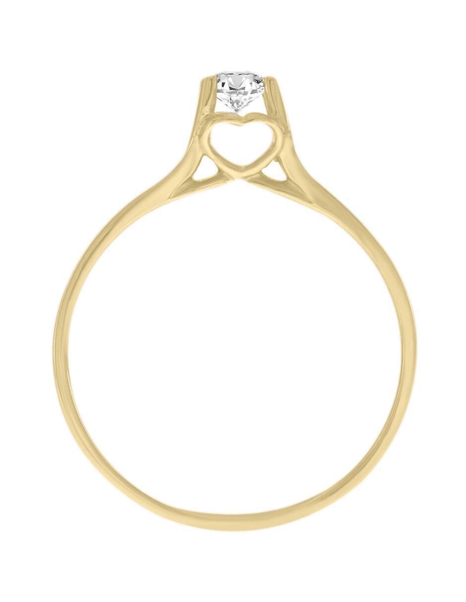 Solitario 14 k Luz Karina diamante 3