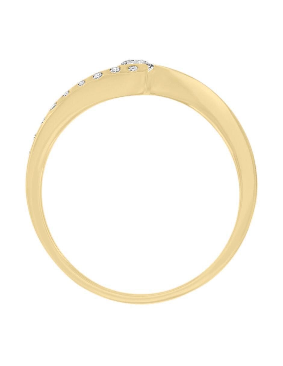 Solitario 14 k Unique diamante 4