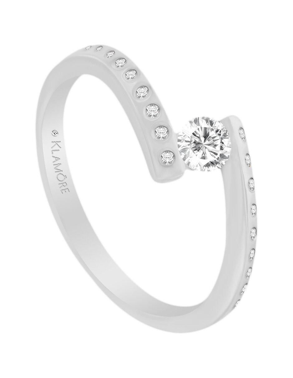 Solitario 14 k Unique diamante 3