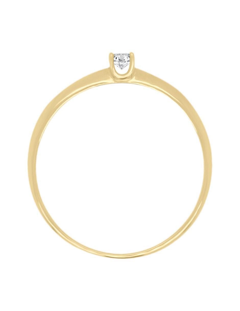Solitario 14 k Erendira diamante 4