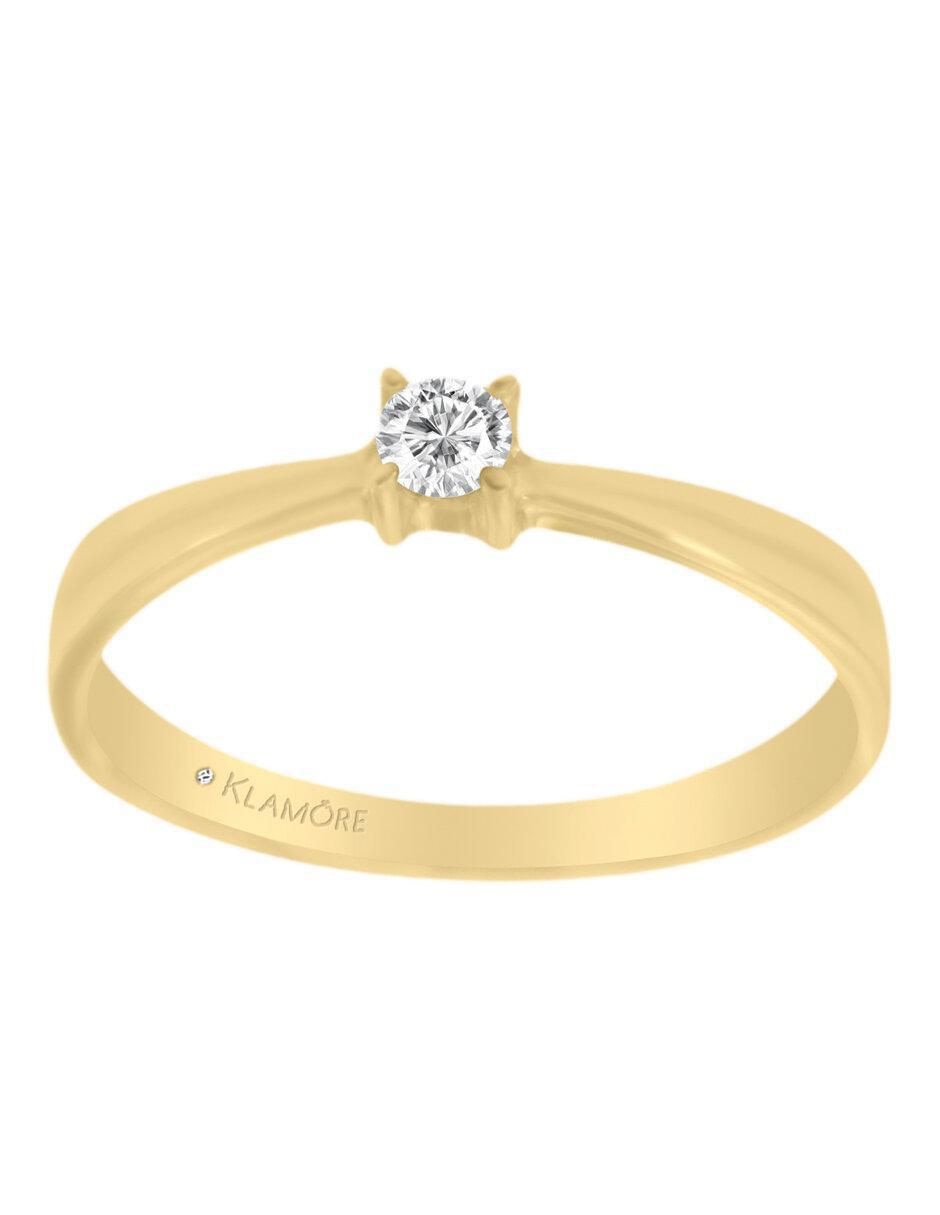 Solitario 14 k Cloe diamante Solitario 14 k Cloe diamante