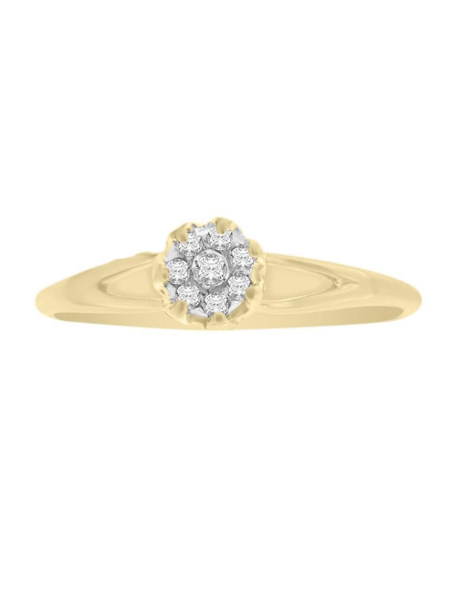 Solitario 14 k Veronica diamante Solitario 14 k Veronica diamante