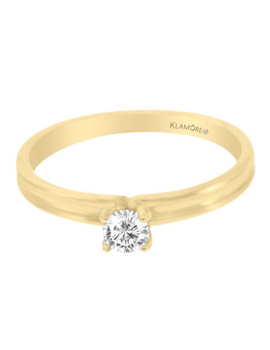 Solitario 14 k Fatme diamante Solitario 14 k Fatme diamante