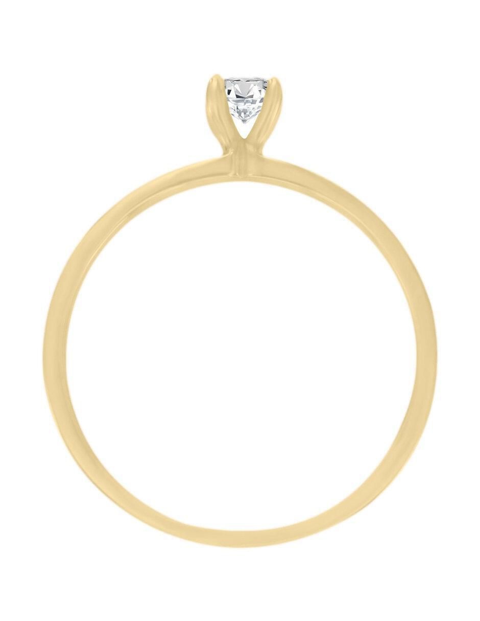 Solitario 14 k Fatme diamante 3