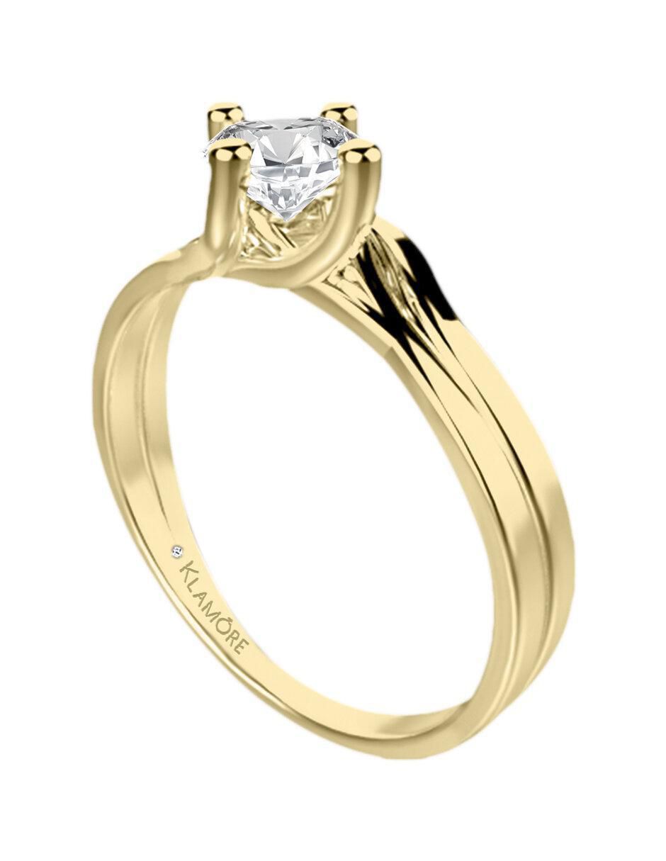 Solitario 14 k Nicky diamante 3