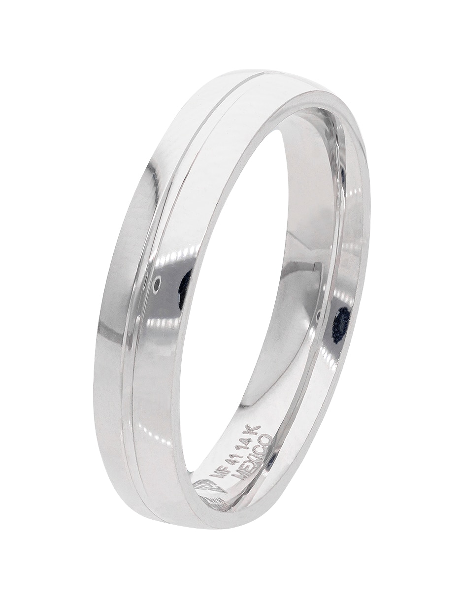 Argolla de oro blanco 14 k Argolla de oro blanco 14 k