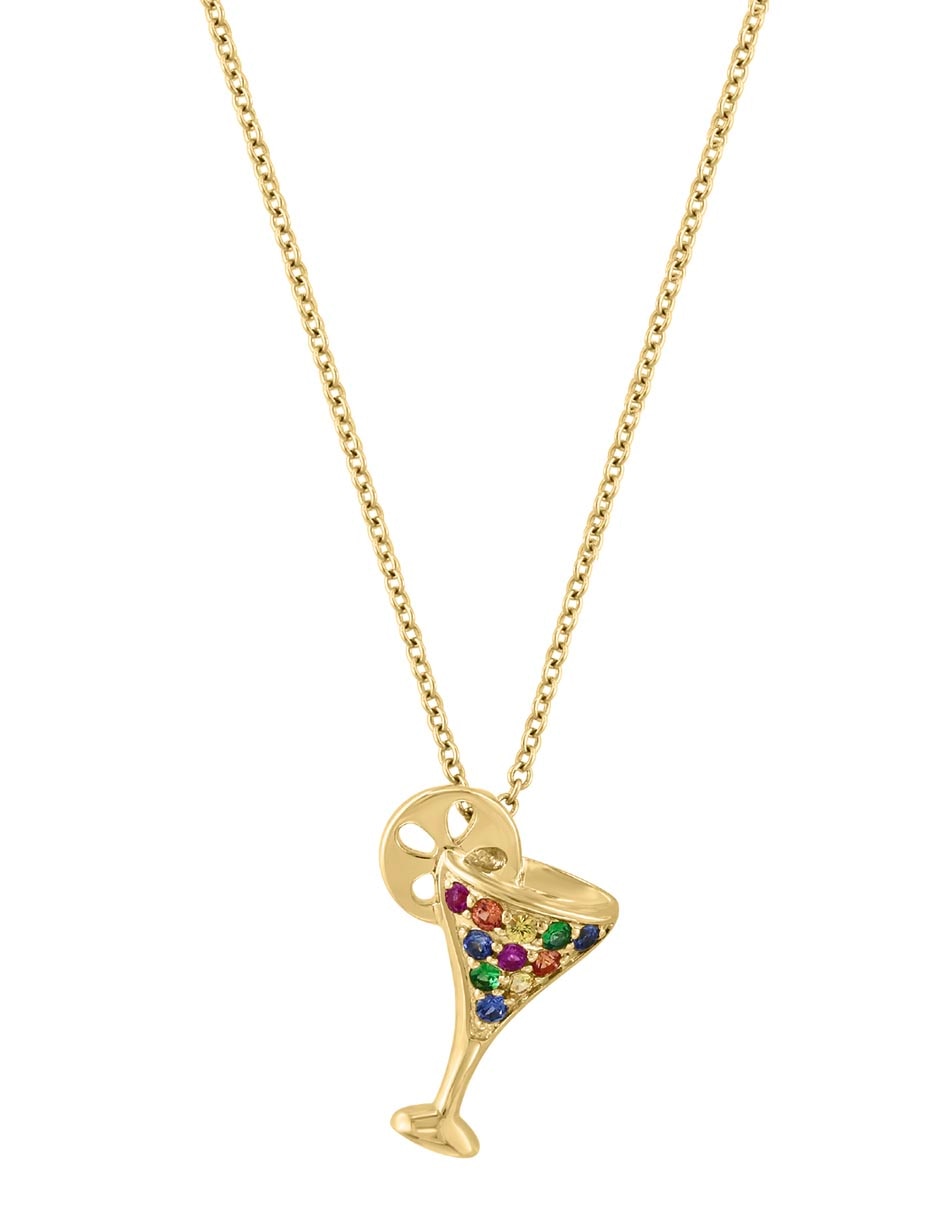 Collar de copa de martini Effy de oro amarillo 14 K