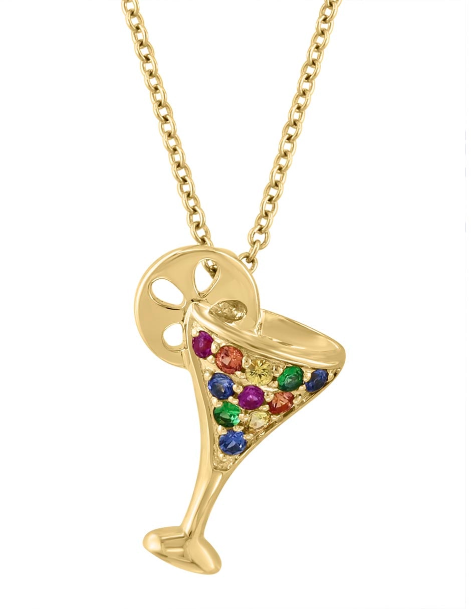 Collar de copa de martini Effy de oro amarillo 14 K