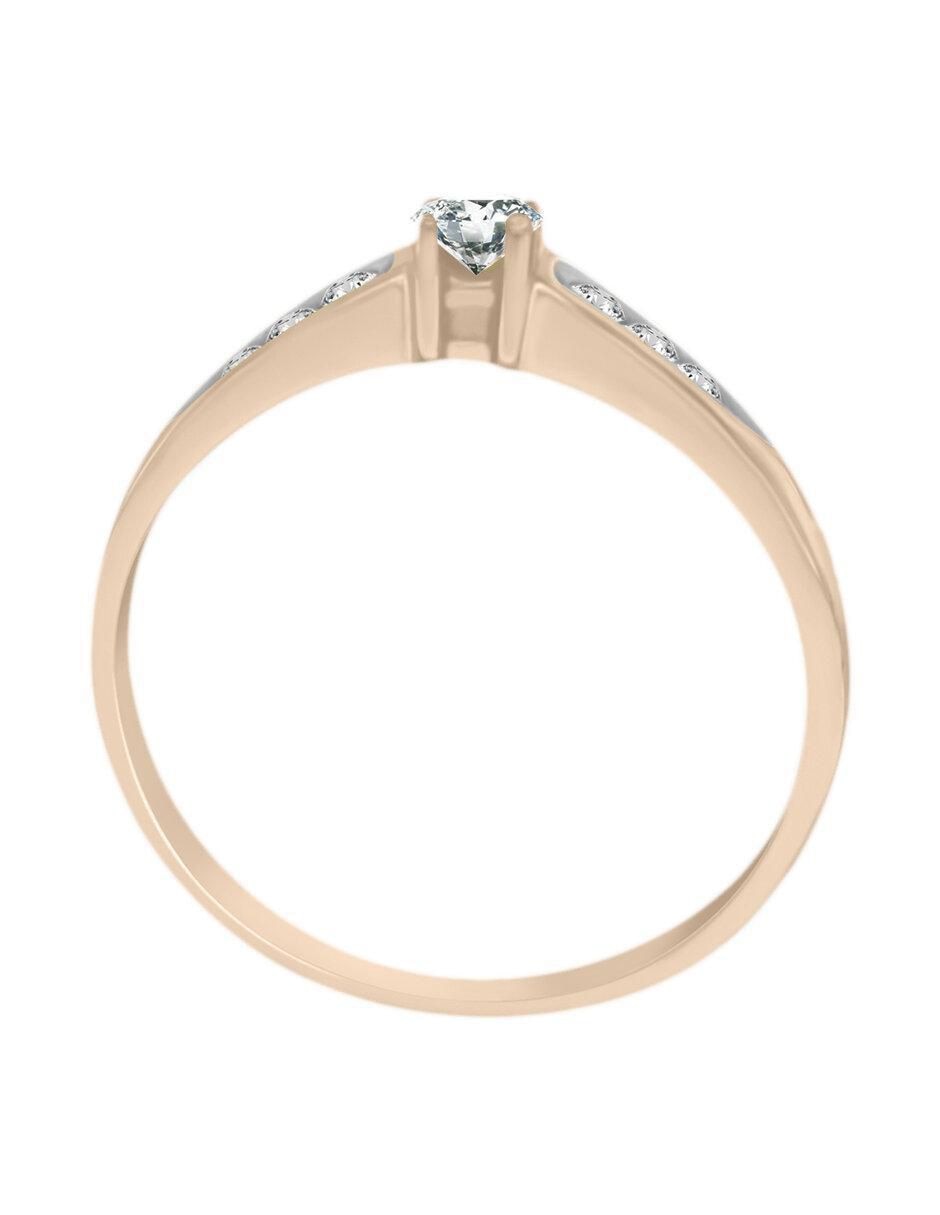 Solitario 14 k Keily diamante 2