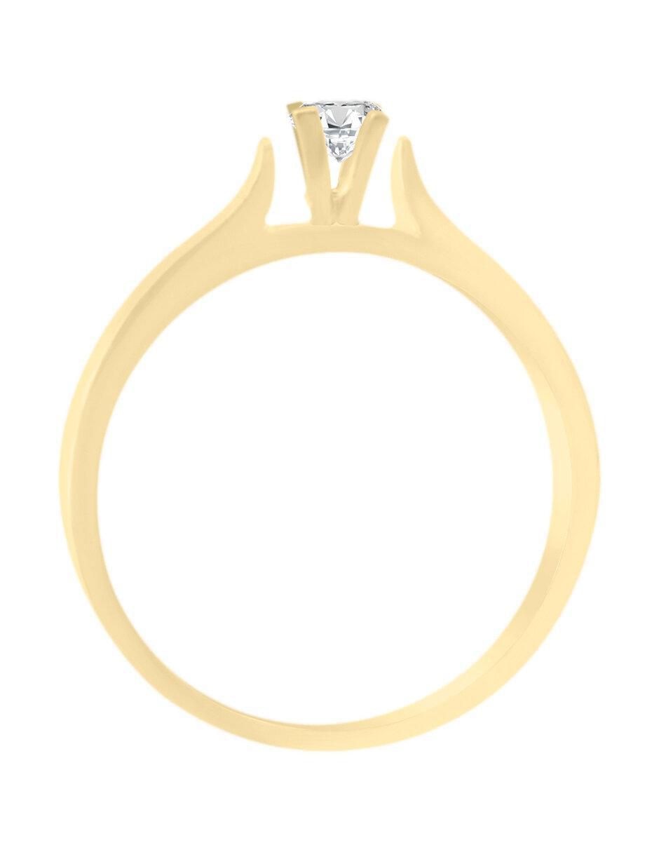 Solitario 14 k Marie diamante 3