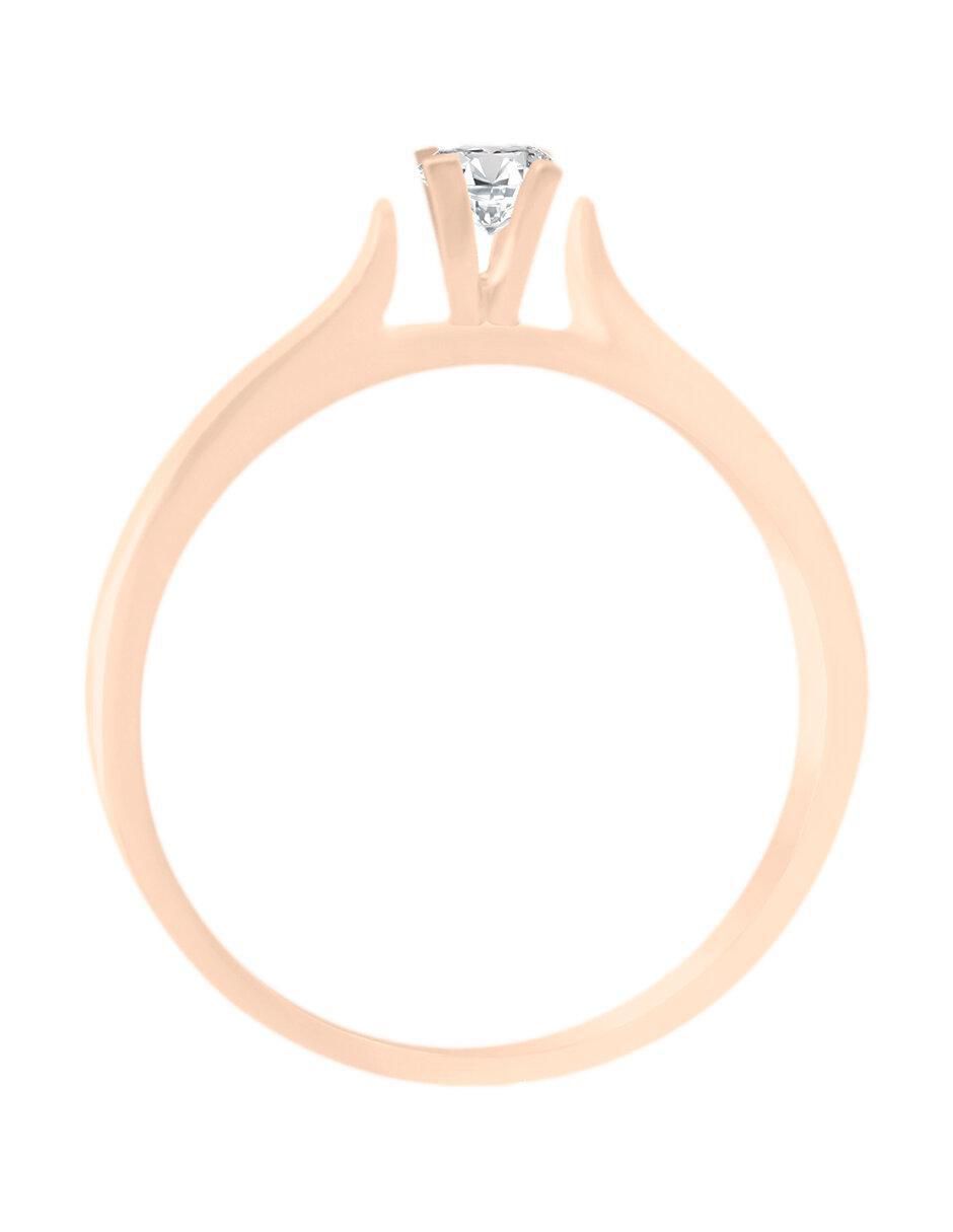 Solitario 14 k Marie diamante 2