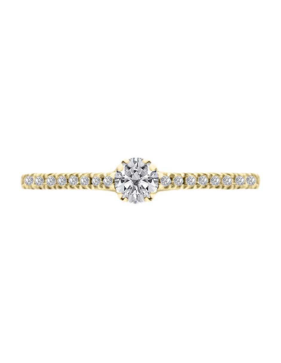 Solitario 14 k Norma diamante Solitario 14 k Norma diamante