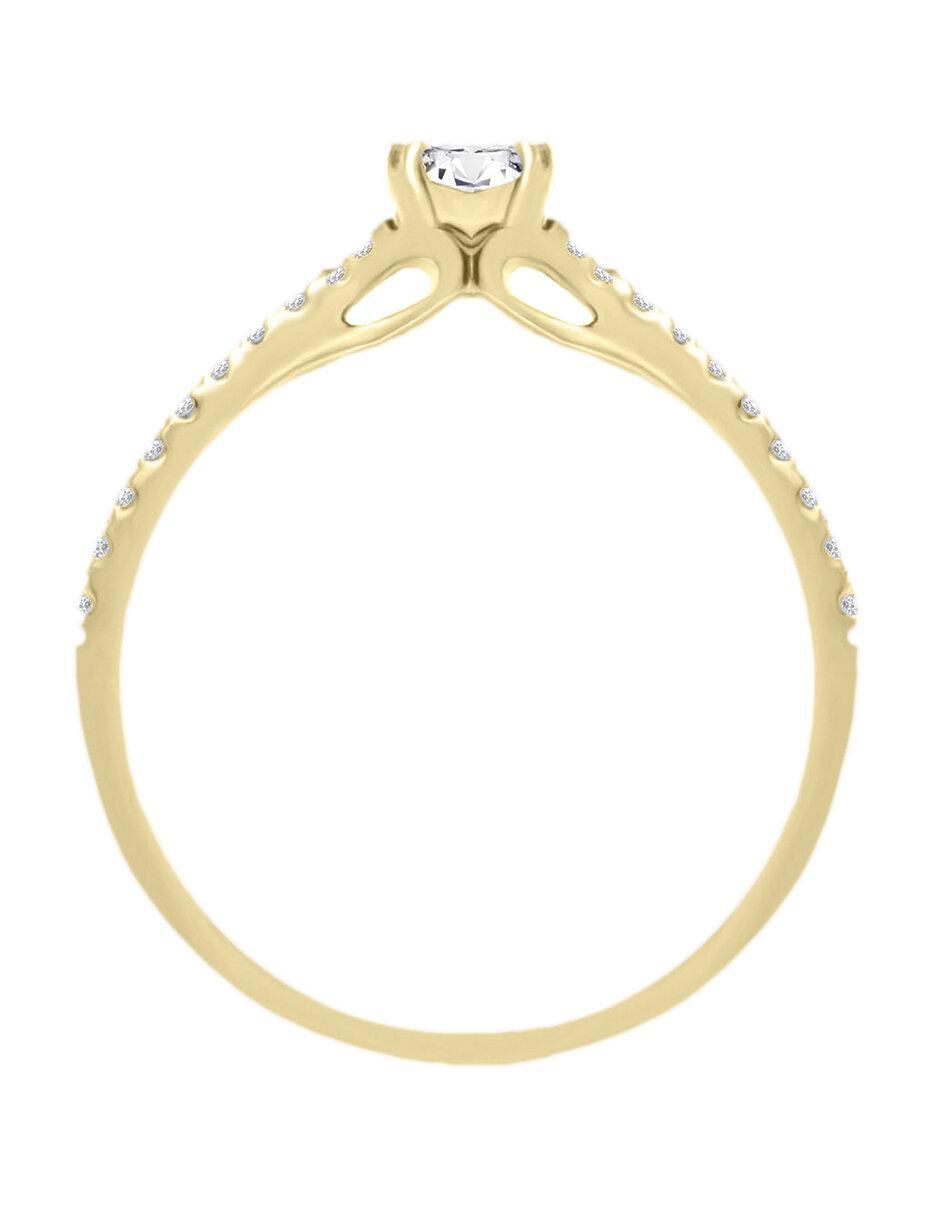 Solitario 14 k Norma diamante 3