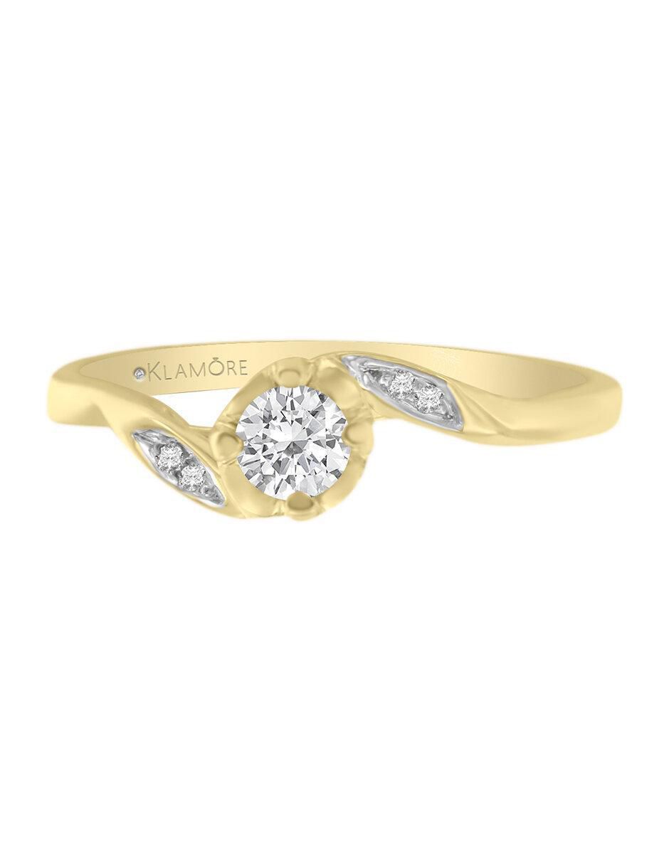 Solitario 14 k Romans diamante Solitario 14 k Romans diamante