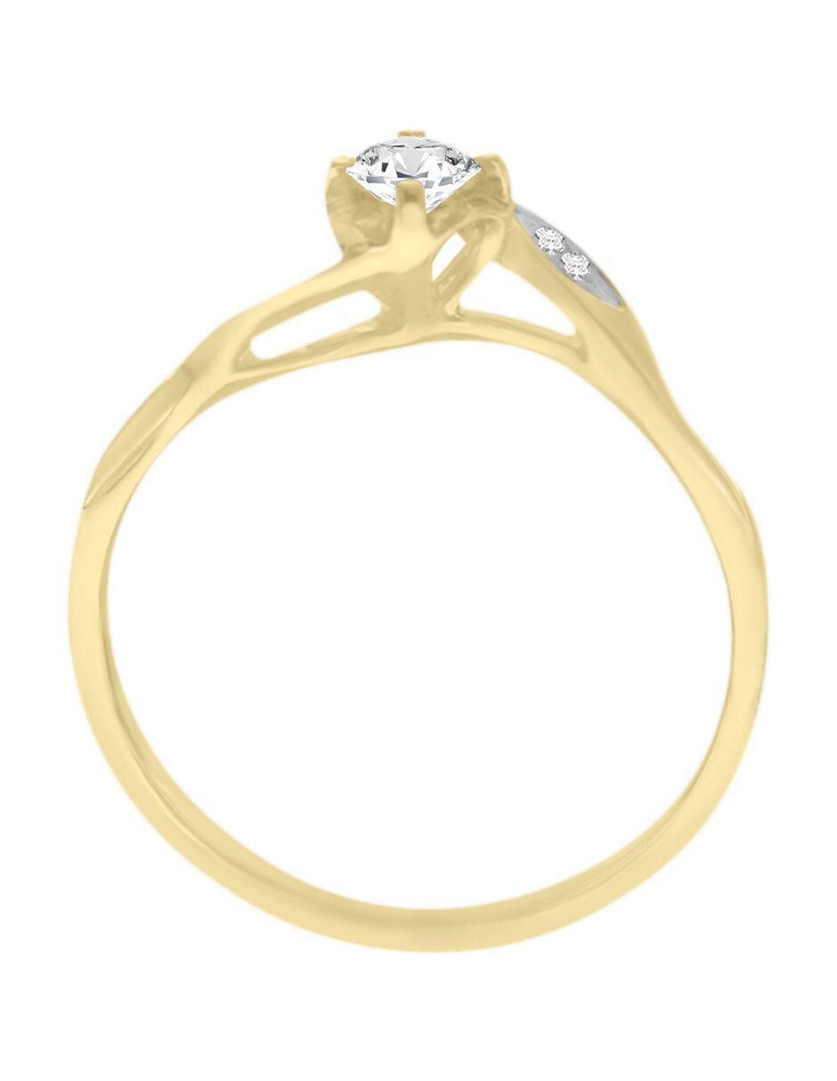 Solitario 14 k Romans diamante 4