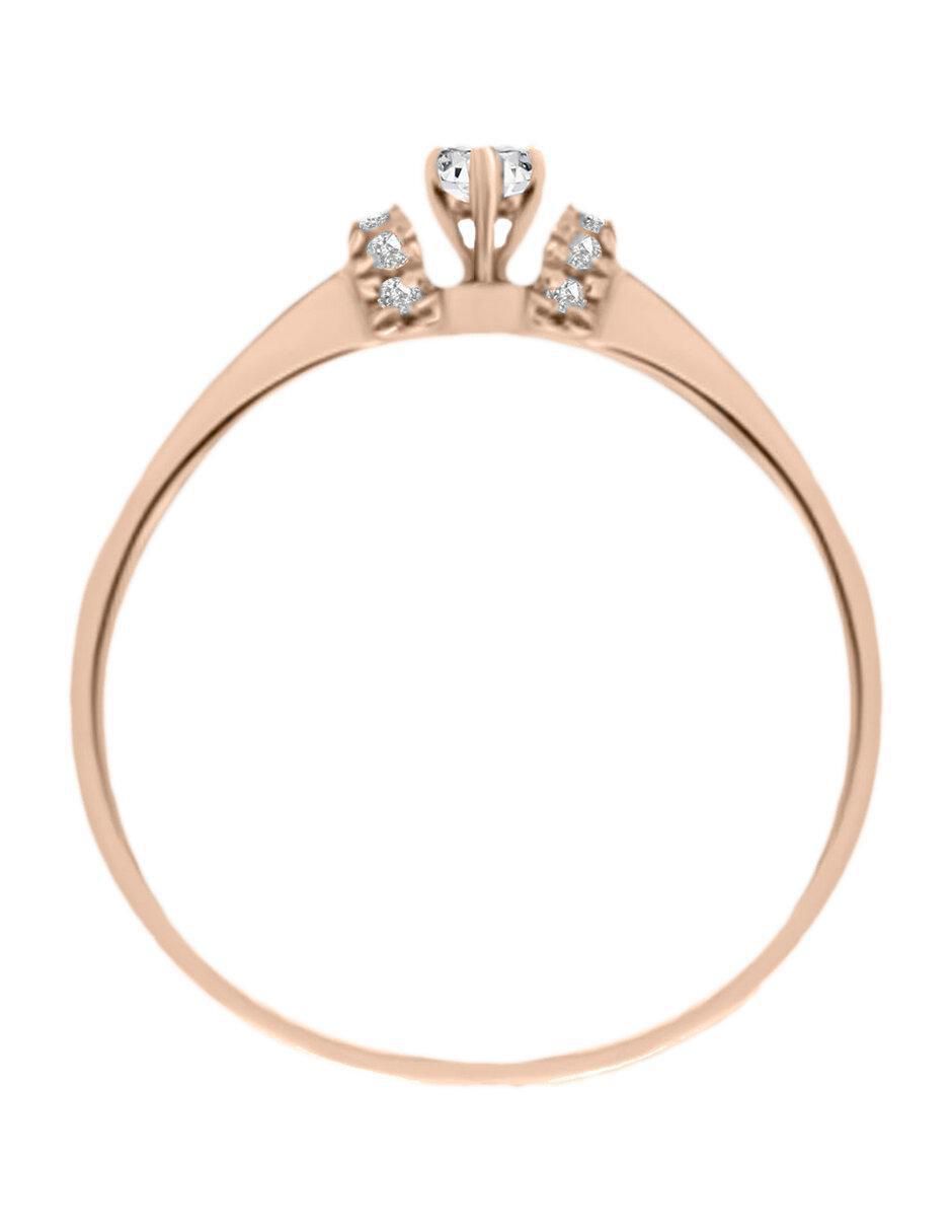 Solitario 14 k Carmelita diamante 2