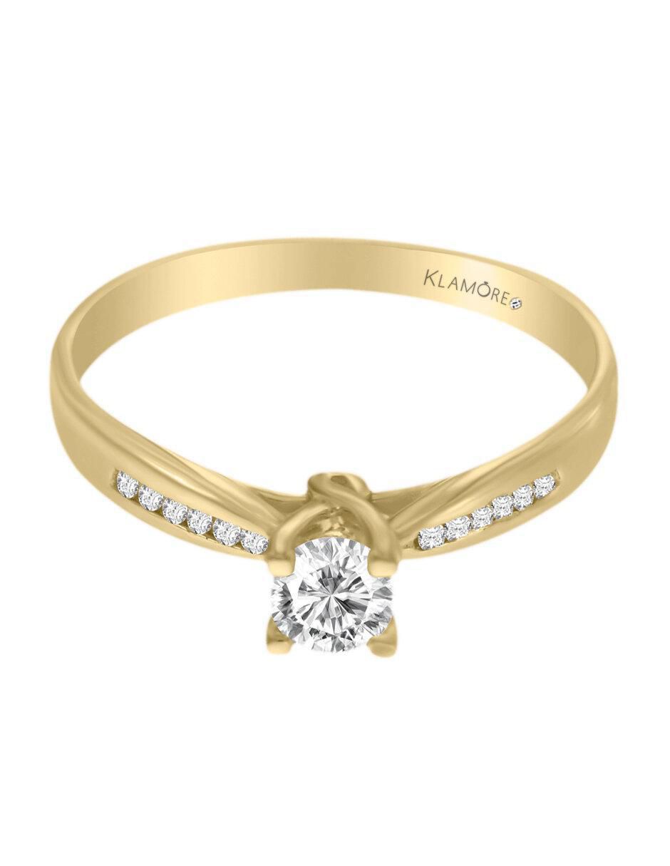 Solitario 14 k Promesse diamante Solitario 14 k Promesse diamante