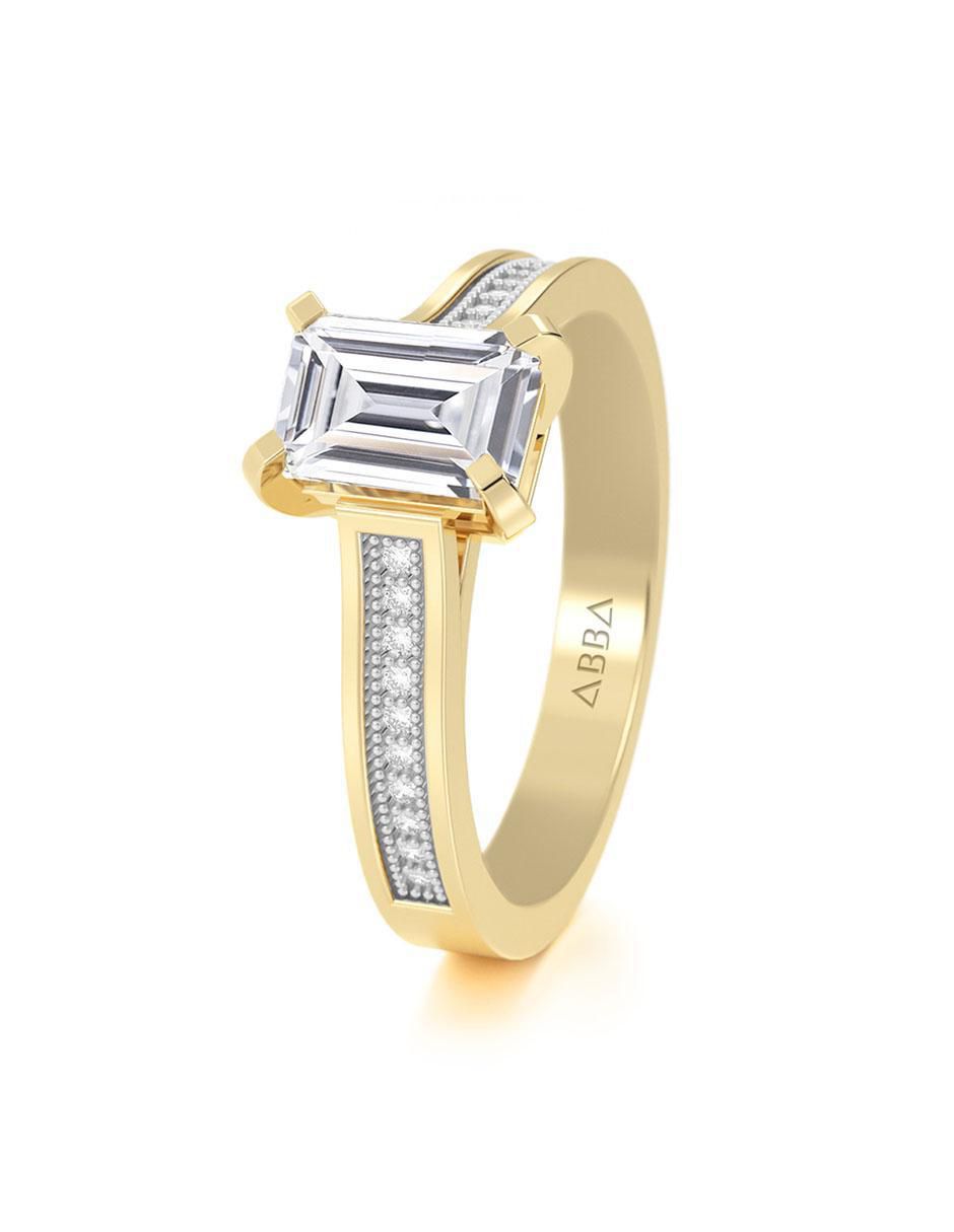 Anillo de compromiso 14 k 6