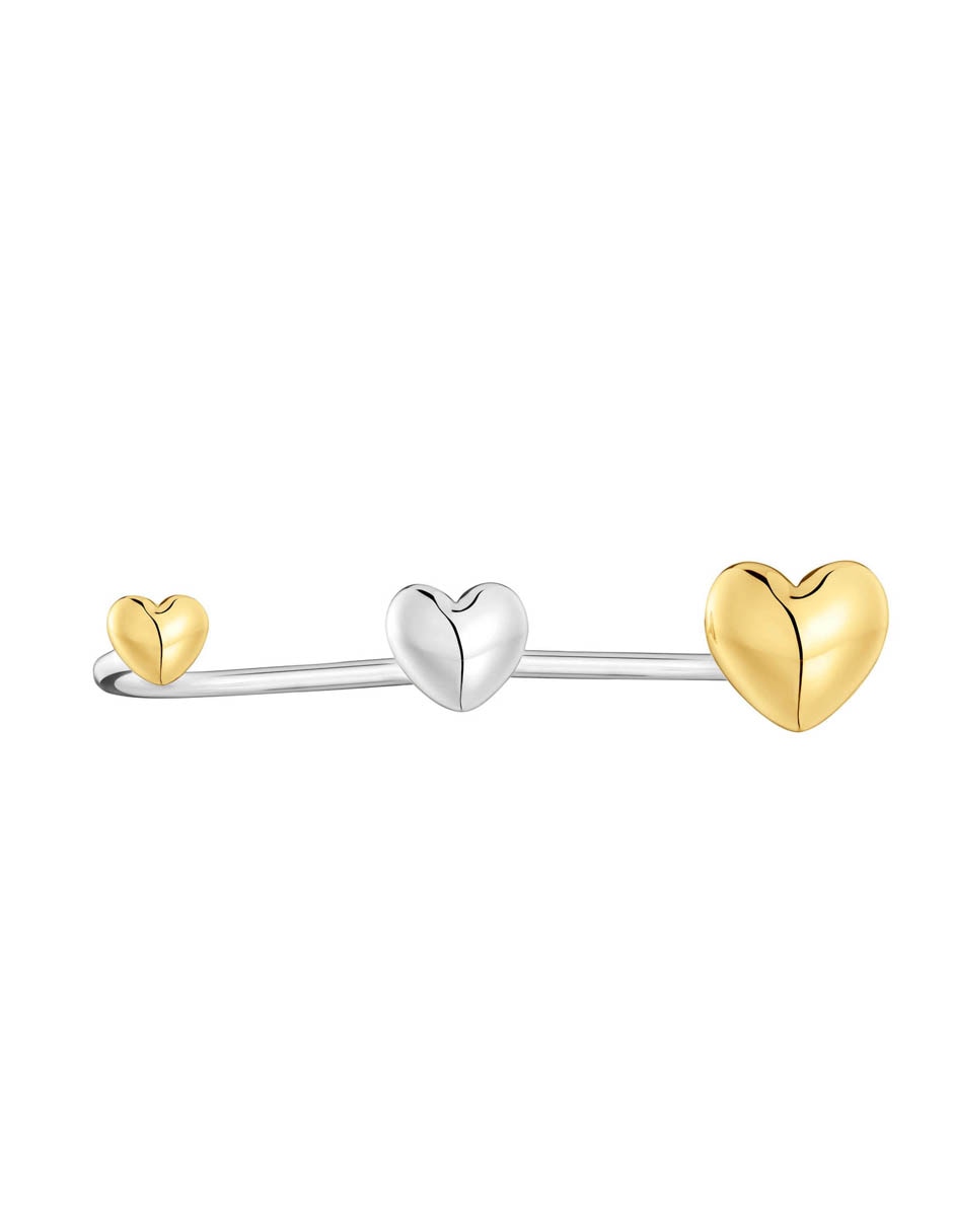Anillo de corazón My Other Half de plata P 925 con acabado baño de oro