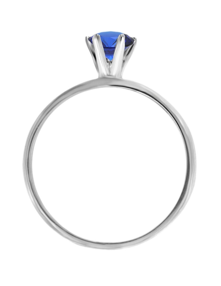 Solitario 14 k Isabella zafiro 2