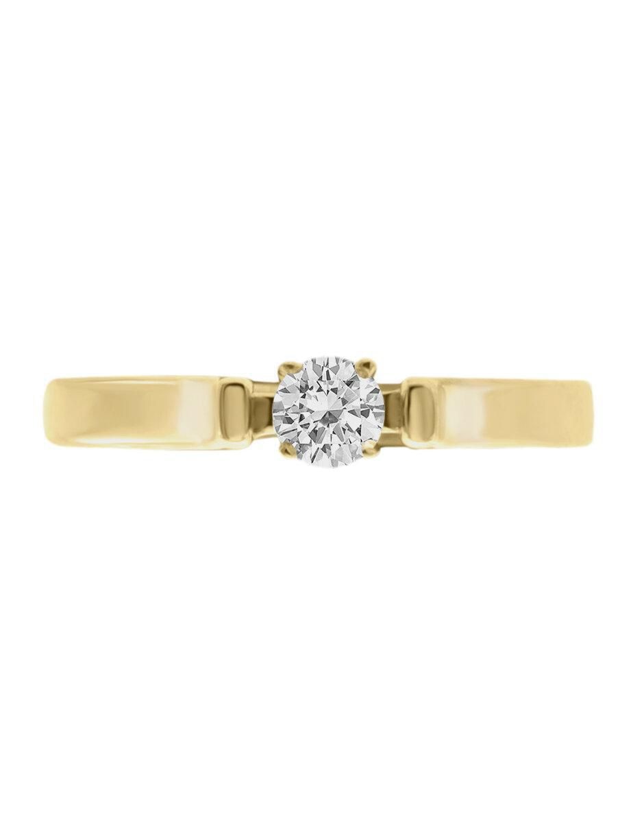 Solitario 14 k Adana diamante Solitario 14 k Adana diamante