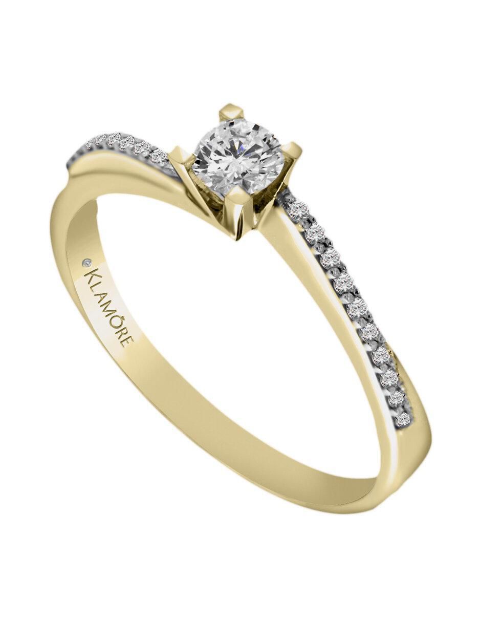 Solitario 14 k Nahid diamante 3
