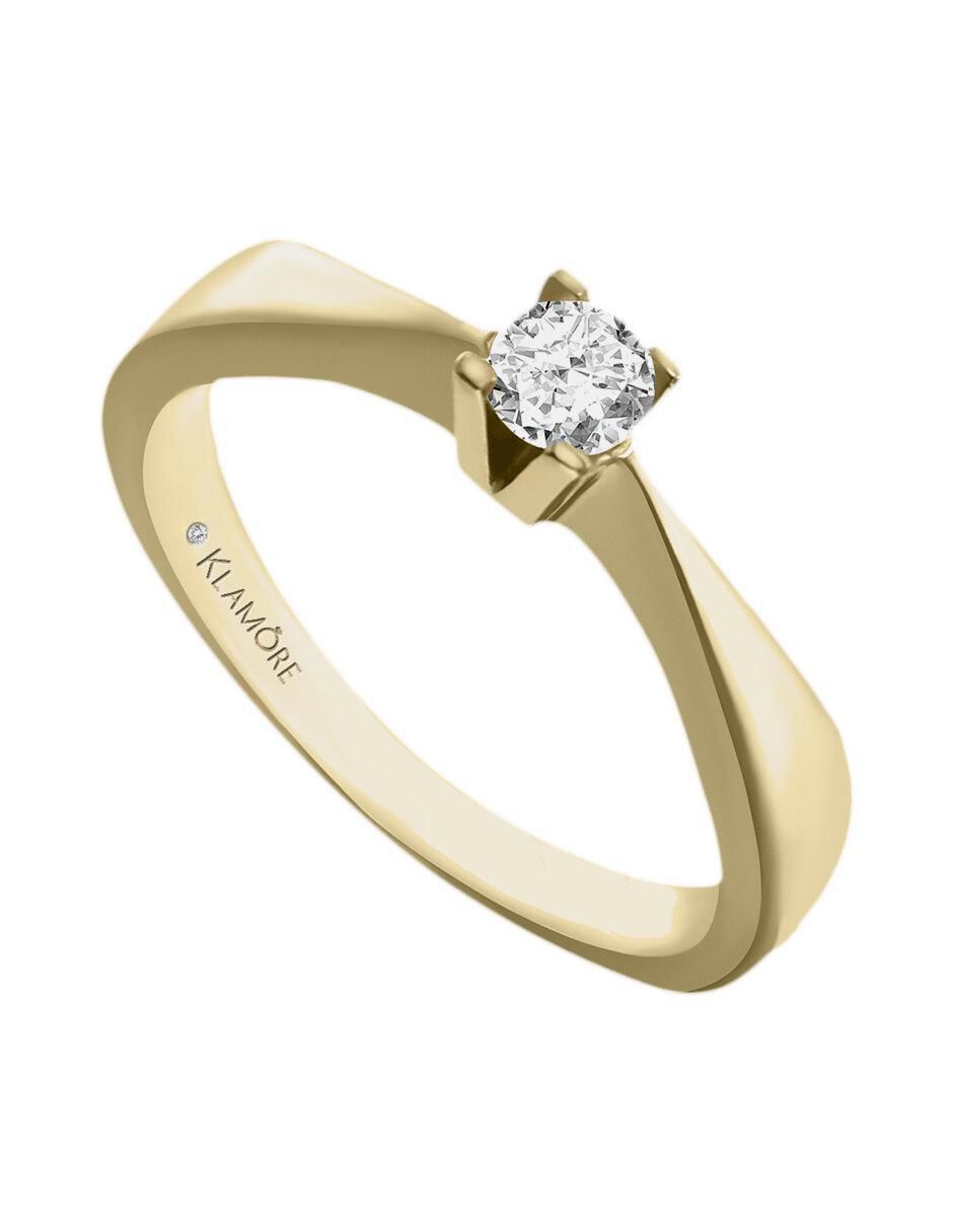 Solitario 14 k Femia diamante 4