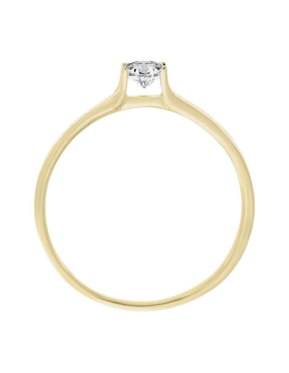 Solitario 14 k Lauren diamante 4