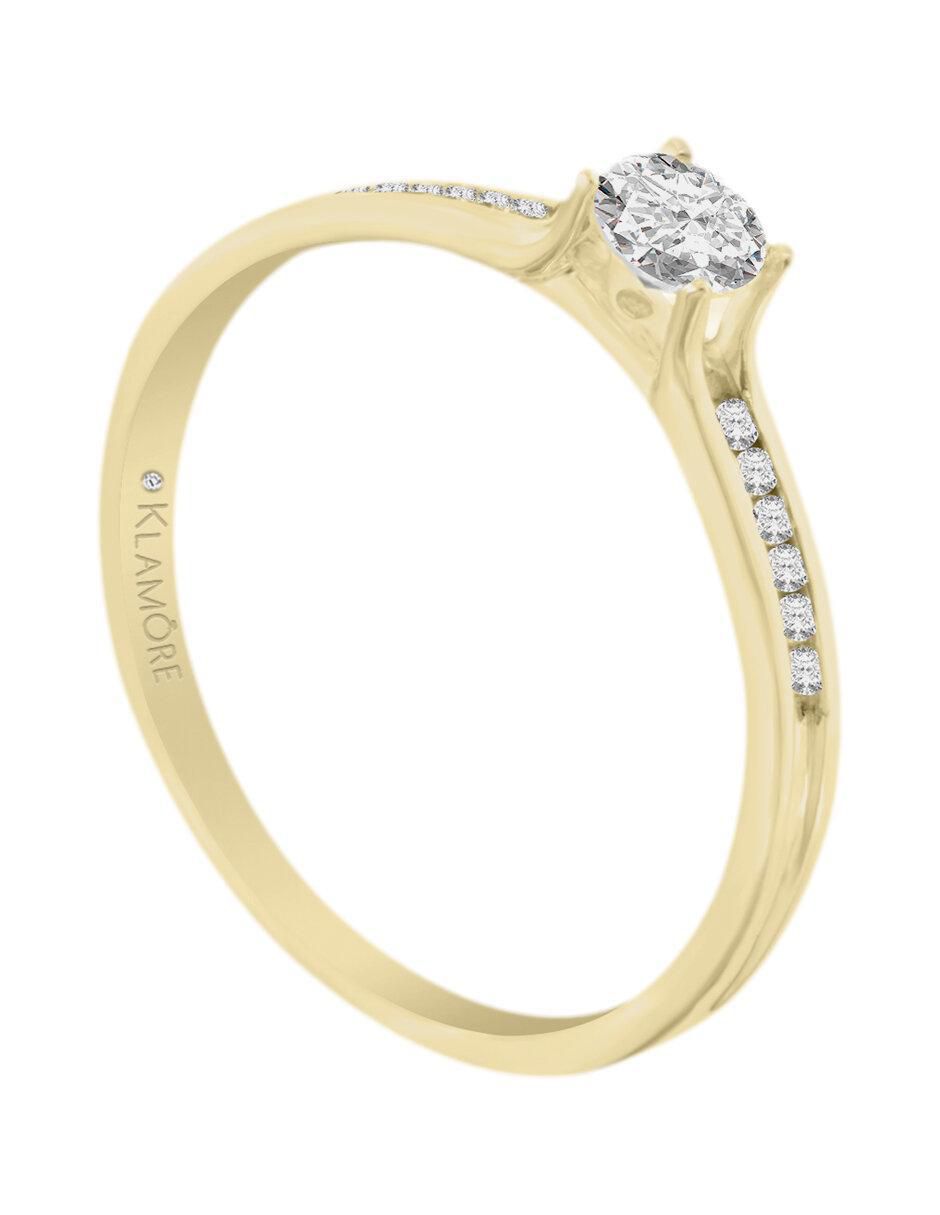 Solitario 14 k Lauren diamante 3