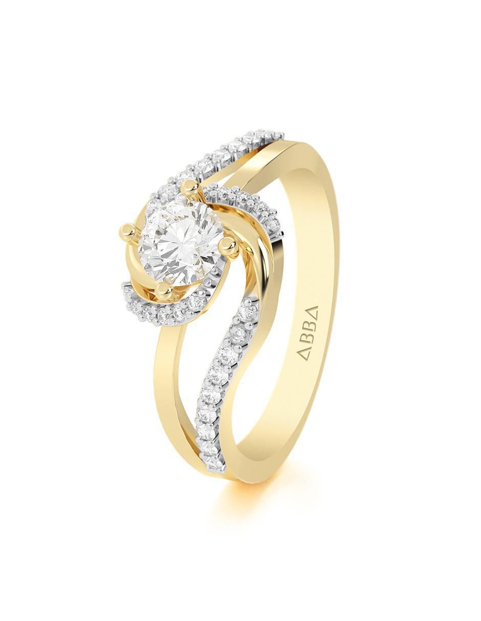 Anillo de compromiso 14 k 6