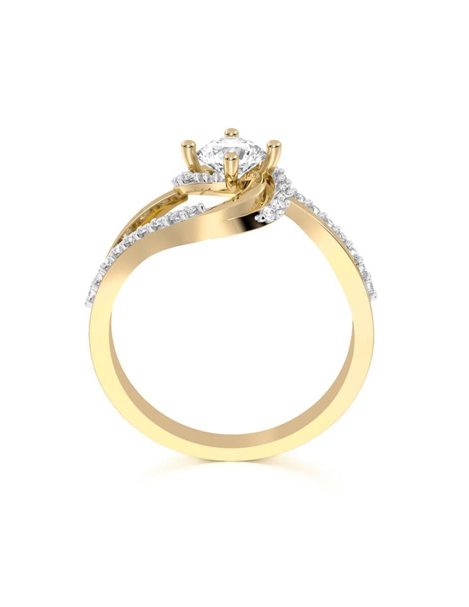 Anillo de compromiso 14 k 5