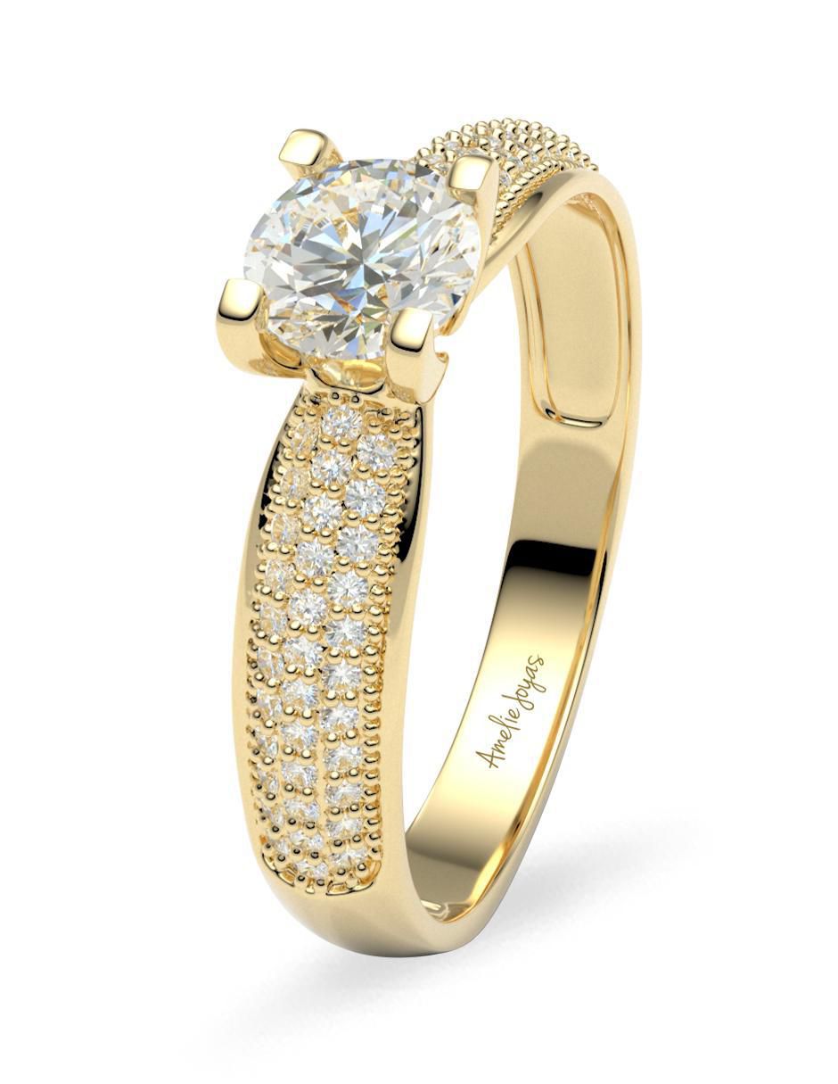 Anillo de compromiso 14 k 4