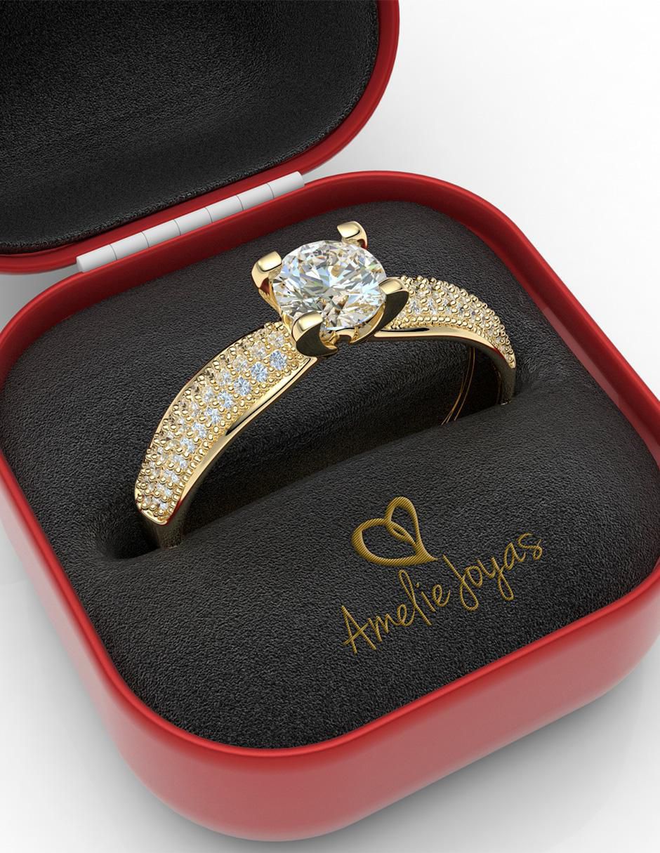 Anillo de compromiso 14 k 2