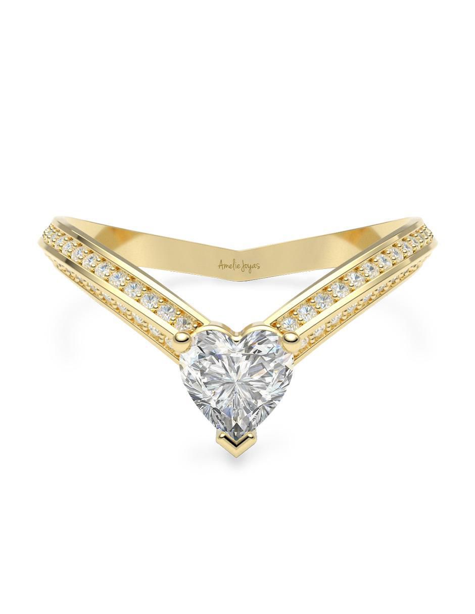 Anillo de compromiso 14 k