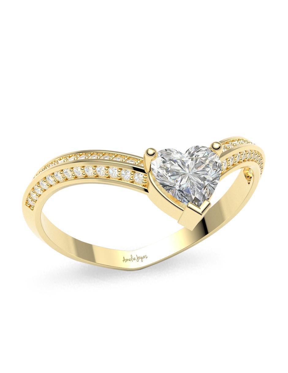 Anillo de compromiso 14 k 4