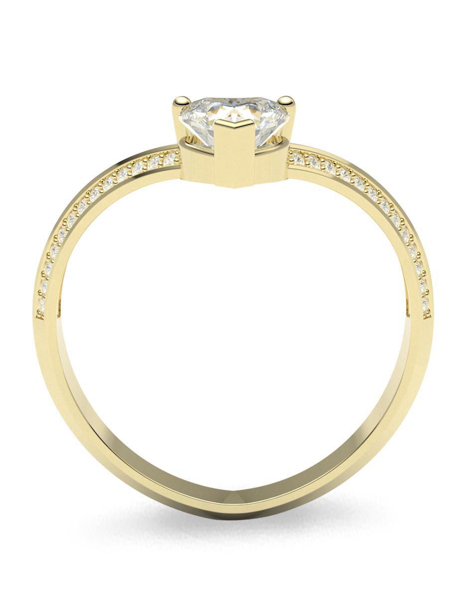Anillo de compromiso 14 k 3
