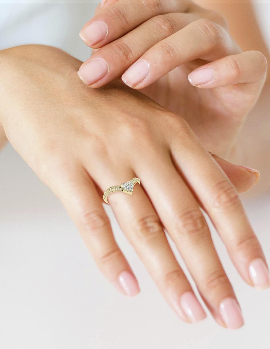 Anillo de compromiso 14 k 2