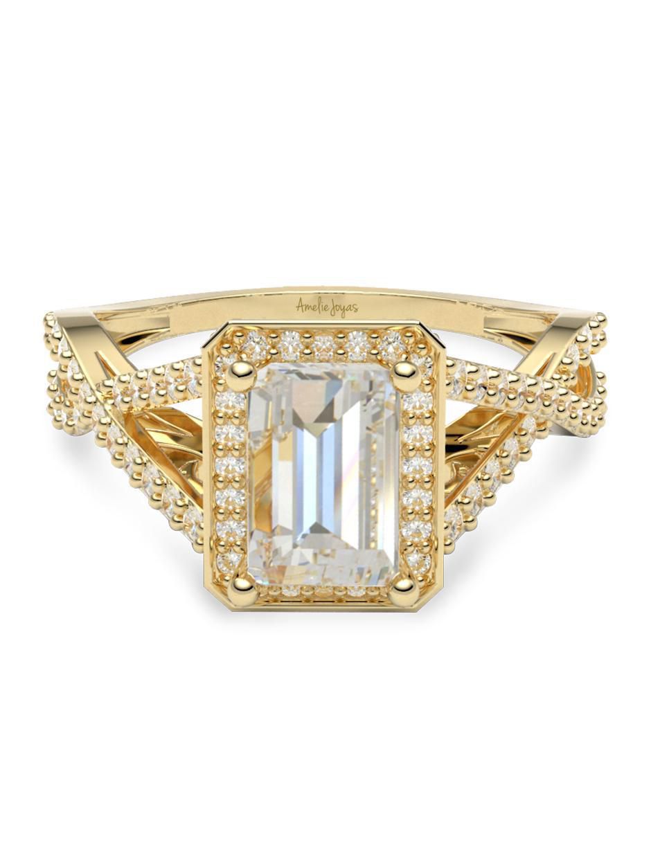 Anillo de compromiso 14 k