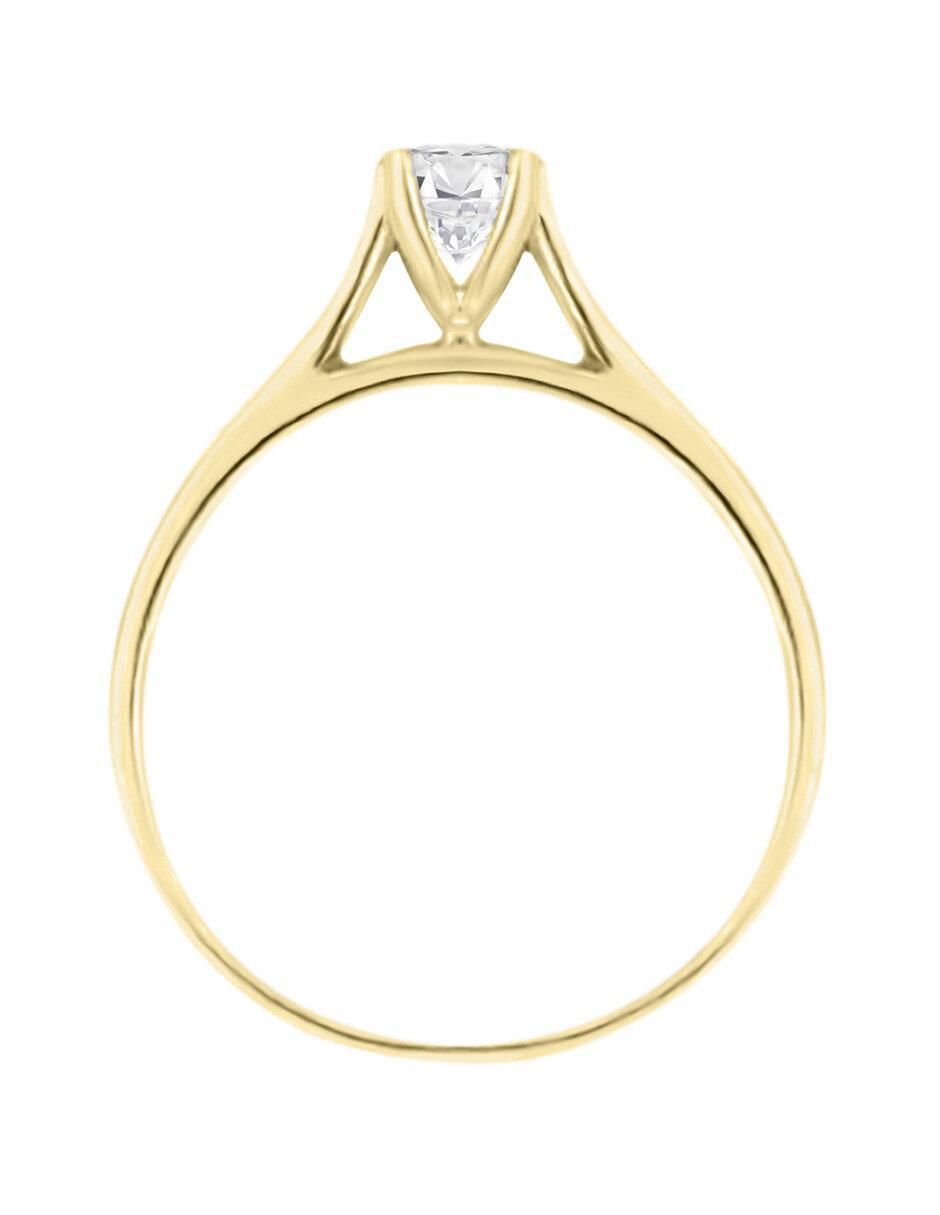 Solitario 14 k Bertha diamante 3