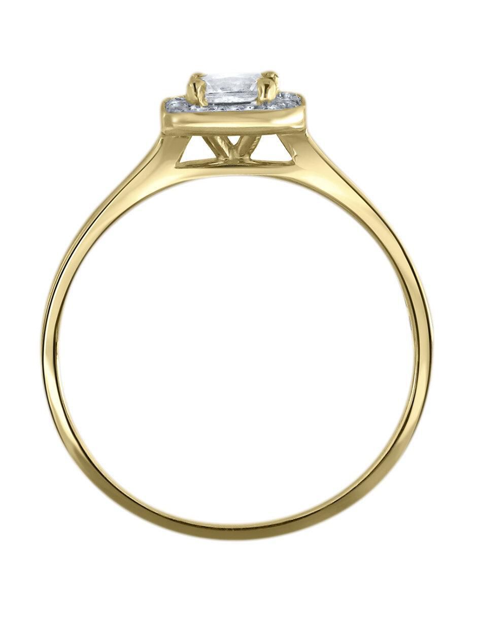 Solitario 14 k Juliette diamante 3