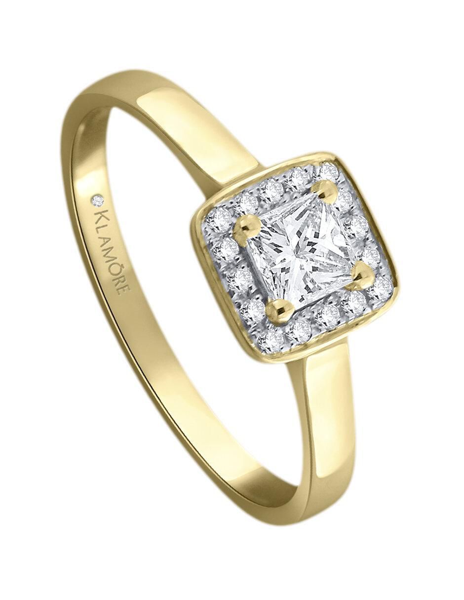 Solitario 14 k Juliette diamante 4