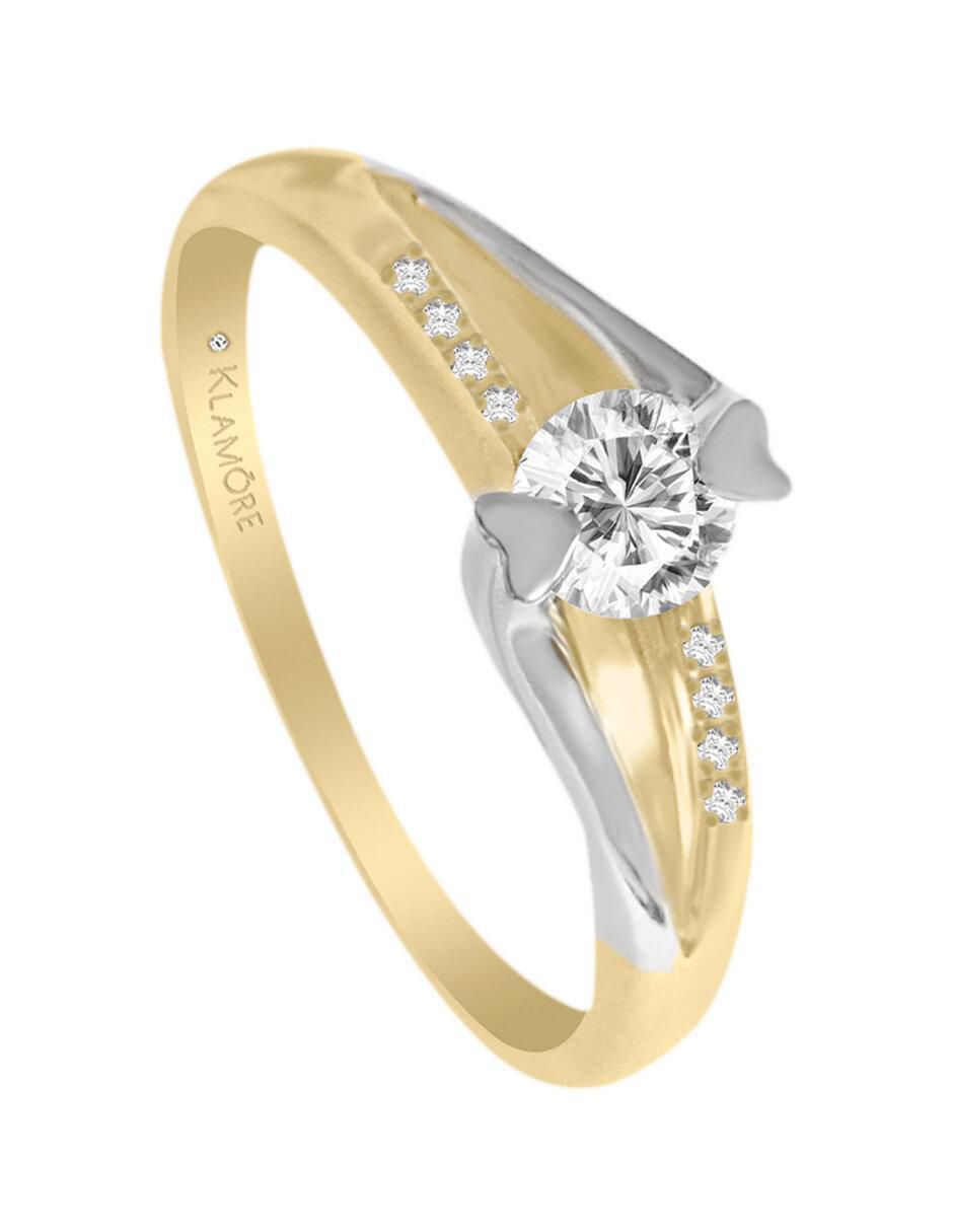 Solitario 14 k Amadis diamante 3
