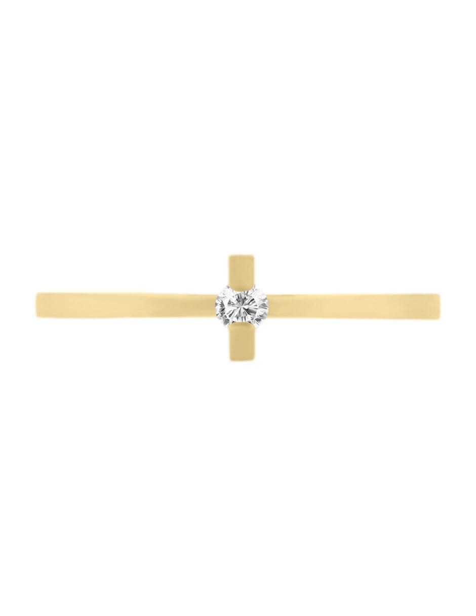 Solitario 14 k Sole diamante Solitario 14 k Sole diamante