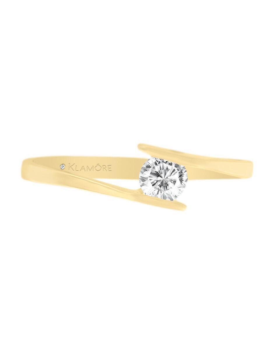 Solitario 14 k Arlene diamante Solitario 14 k Arlene diamante