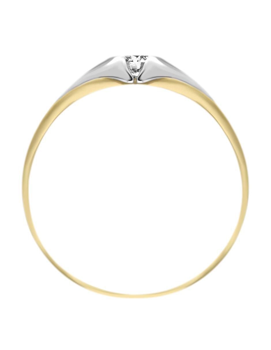 Solitario 14 k Fusione diamante 3